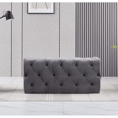 Melia Velvet Ottoman Bench PN Home