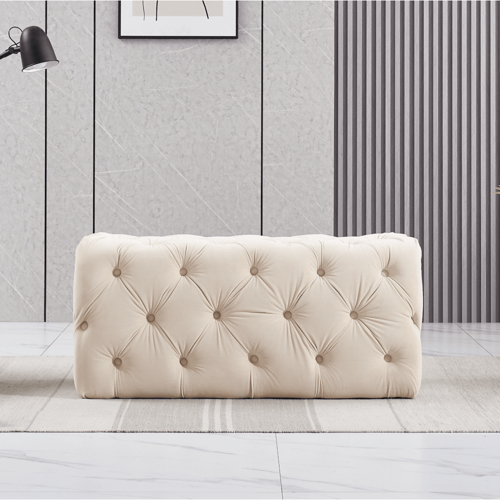 Melia Velvet Ottoman Bench PN Home