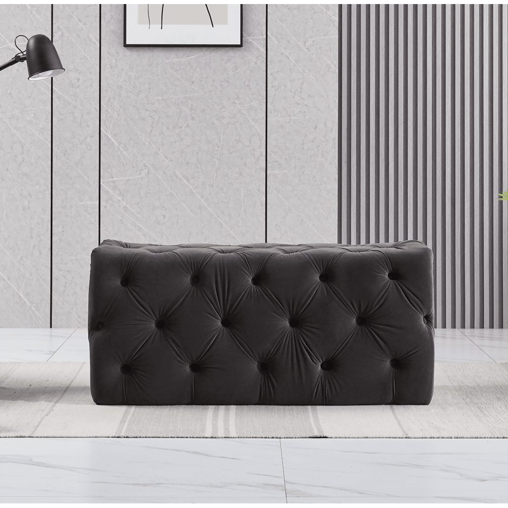 Melia Velvet Ottoman Bench PN Home