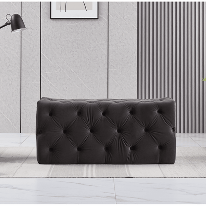 Melia Velvet Ottoman Bench PN Home