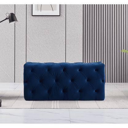 Melia Velvet Ottoman Bench PN Home