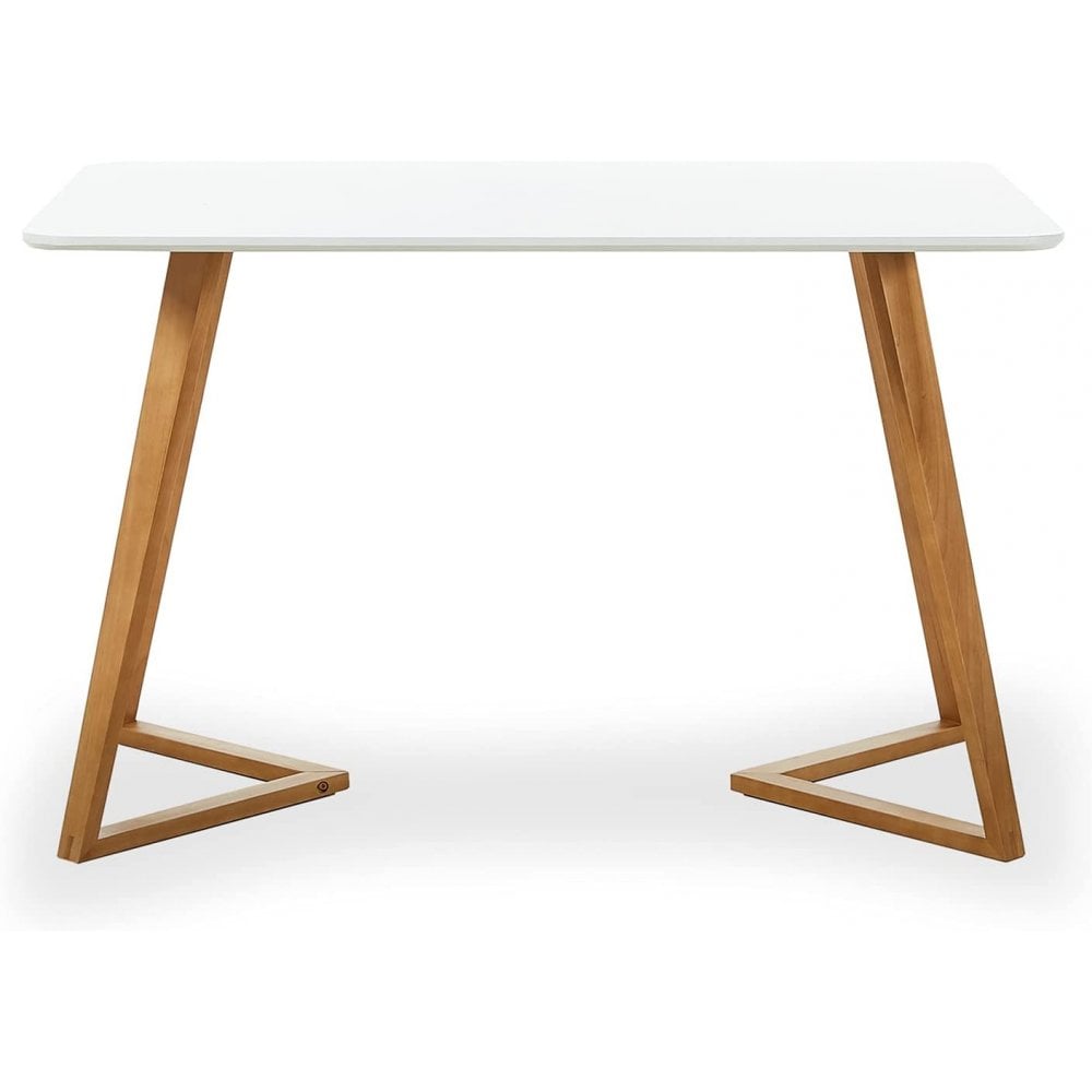 Dallas Scandinavian-inspired Dining Table -Easy Clean Wooden Table Top with Wooden Legs PN Home