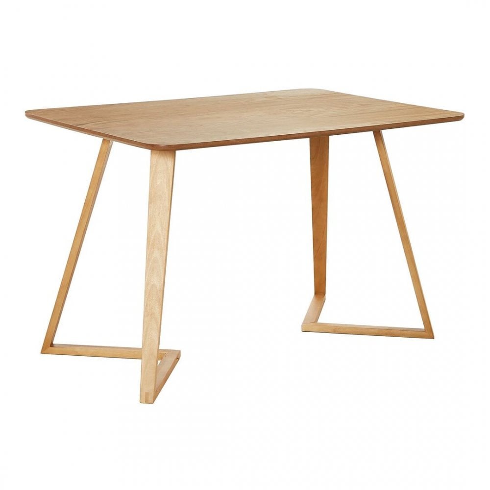 Dallas Scandinavian-inspired Dining Table -Easy Clean Wooden Table Top with Wooden Legs PN Home