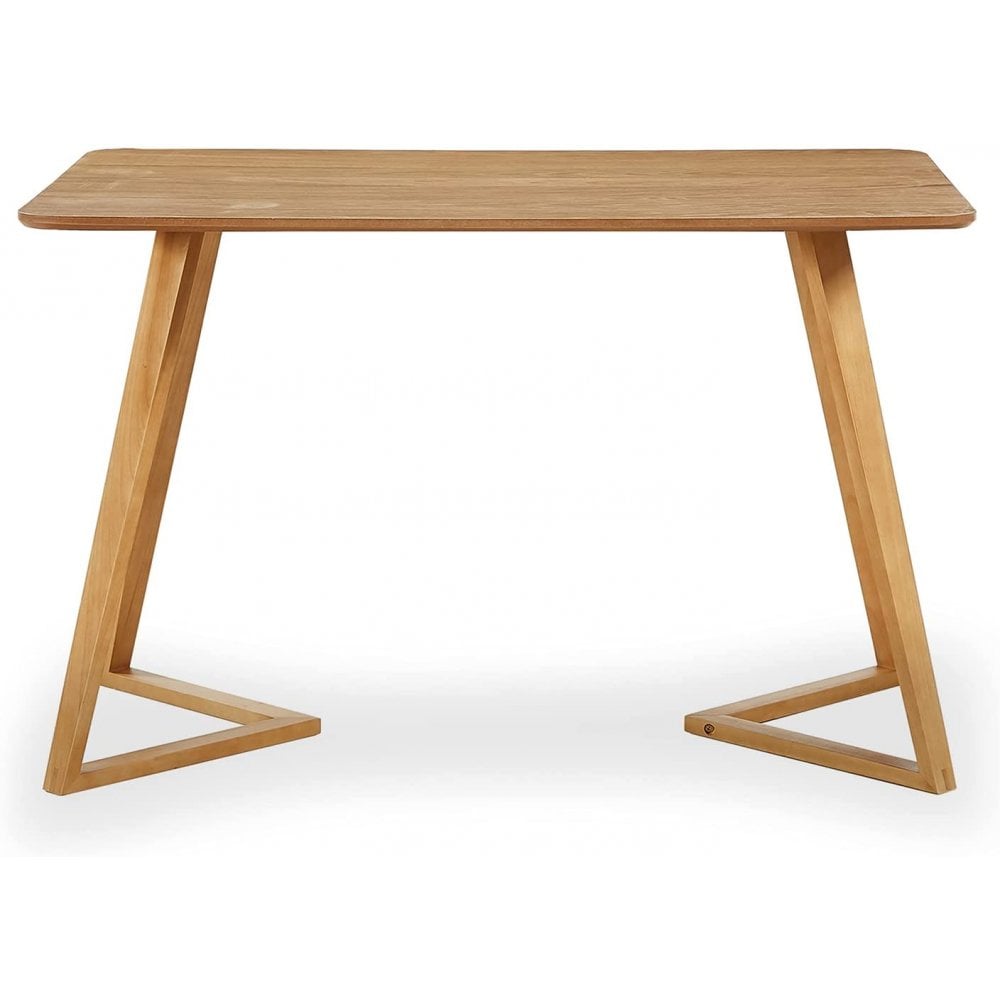 Dallas Scandinavian-inspired Dining Table -Easy Clean Wooden Table Top with Wooden Legs PN Home