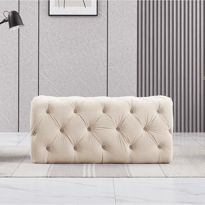 Melia Velvet Ottoman Bench PN Home