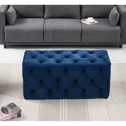 Melia Velvet Ottoman Bench PN Home