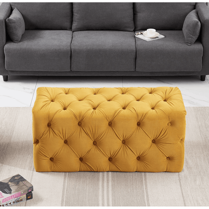 Melia Velvet Ottoman Bench PN Home