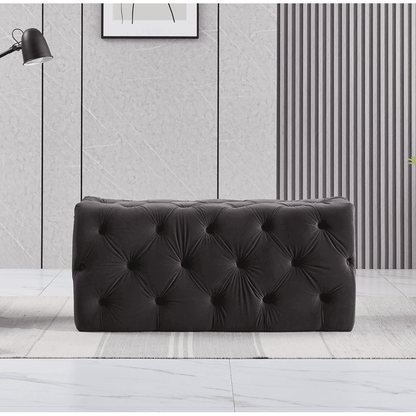 Melia Velvet Ottoman Bench PN Home