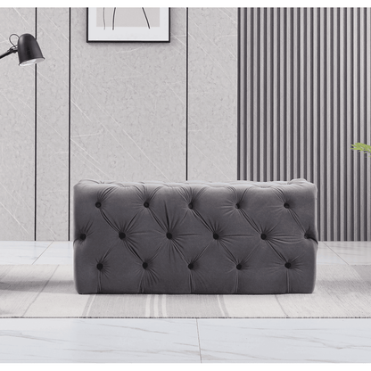 Melia Velvet Ottoman Bench PN Home