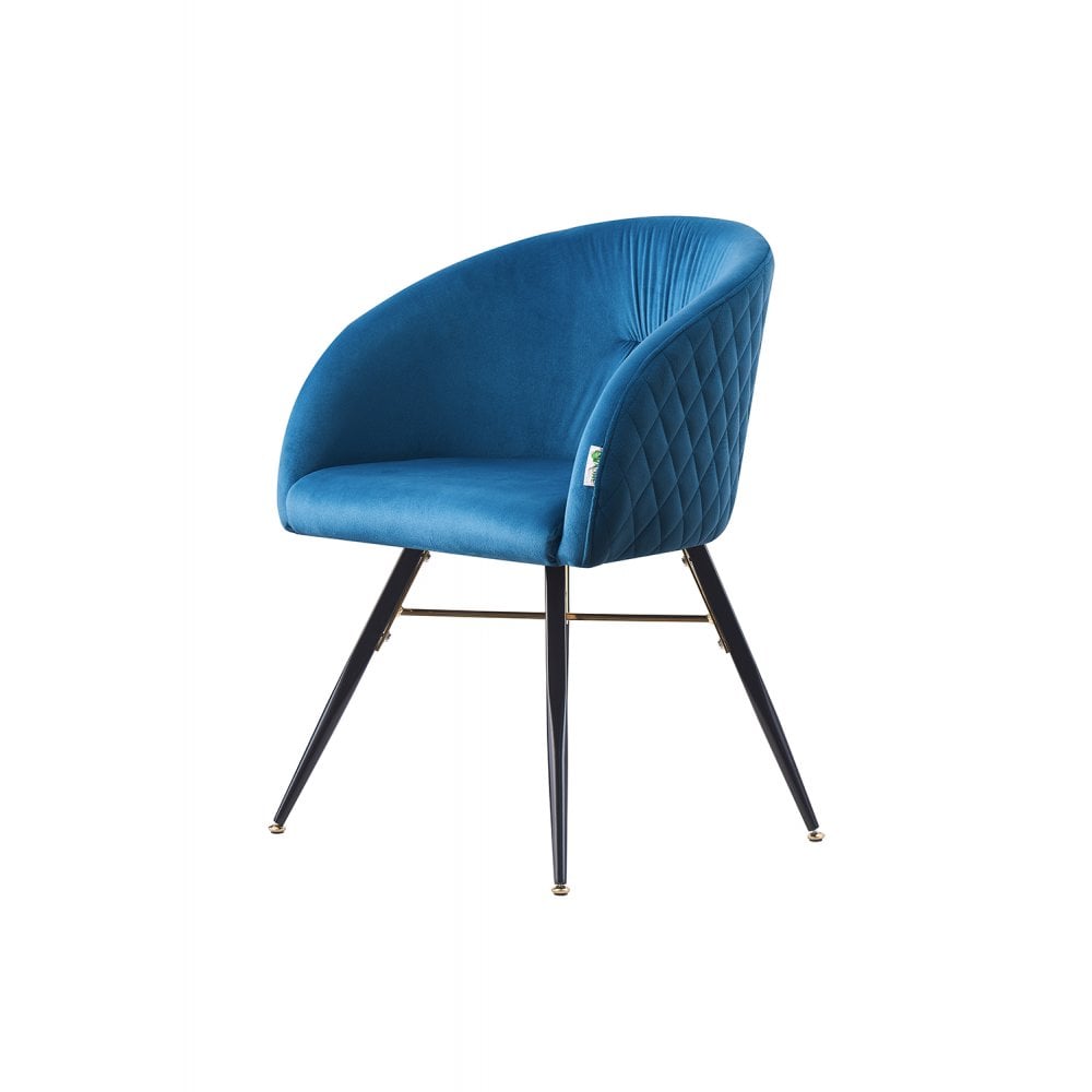Vittorio LUX Velvet Dining Chair with Metal Legs - Perfect for Dining Room Living Room PN Home