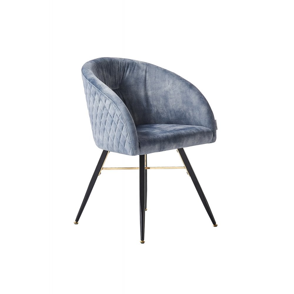 Vittorio LUX Velvet Dining Chair with Metal Legs - Perfect for Dining Room Living Room PN Home