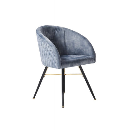 Vittorio LUX Velvet Dining Chair with Metal Legs - Perfect for Dining Room Living Room PN Home