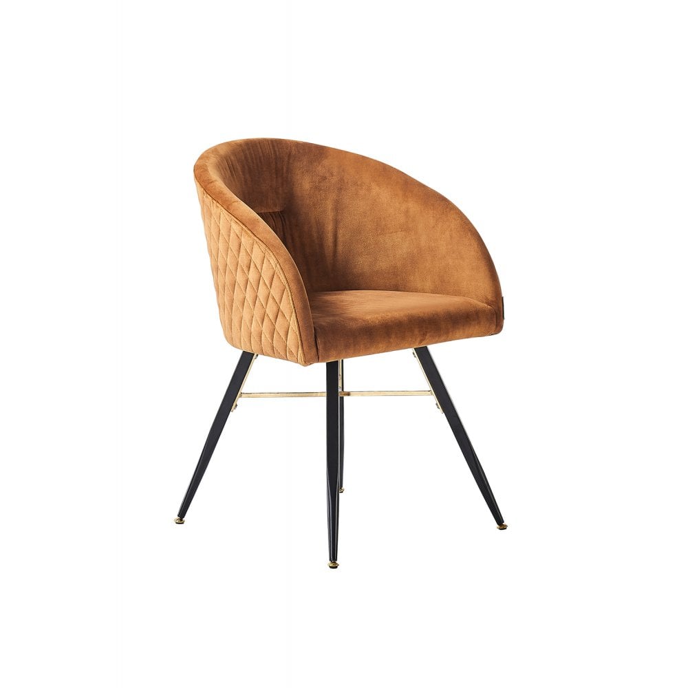 Vittorio LUX Velvet Dining Chair with Metal Legs - Perfect for Dining Room Living Room PN Home