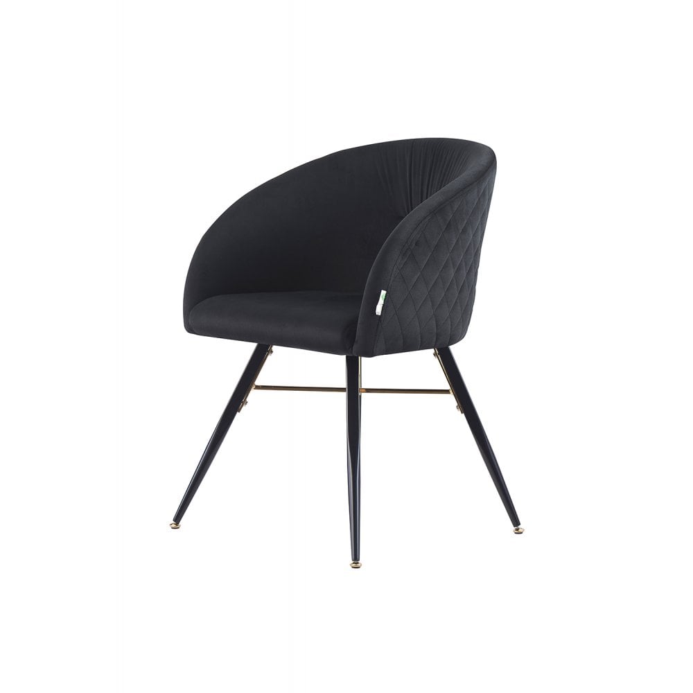 Vittorio LUX Velvet Dining Chair with Metal Legs - Perfect for Dining Room Living Room PN Home