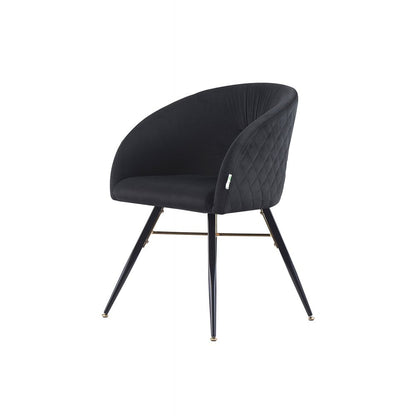 Vittorio LUX Velvet Dining Chair with Metal Legs - Perfect for Dining Room Living Room PN Home
