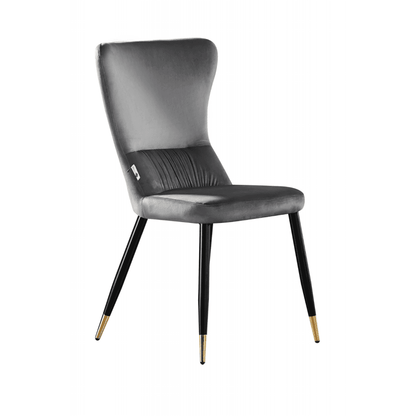 New York LUX Velvet Dining Chair with Metal Legs - Scandinavian Inspired PN Home