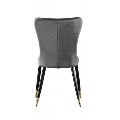 New York LUX Velvet Dining Chair with Metal Legs - Scandinavian Inspired PN Home