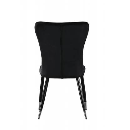 New York LUX Velvet Dining Chair with Metal Legs - Scandinavian Inspired PN Home