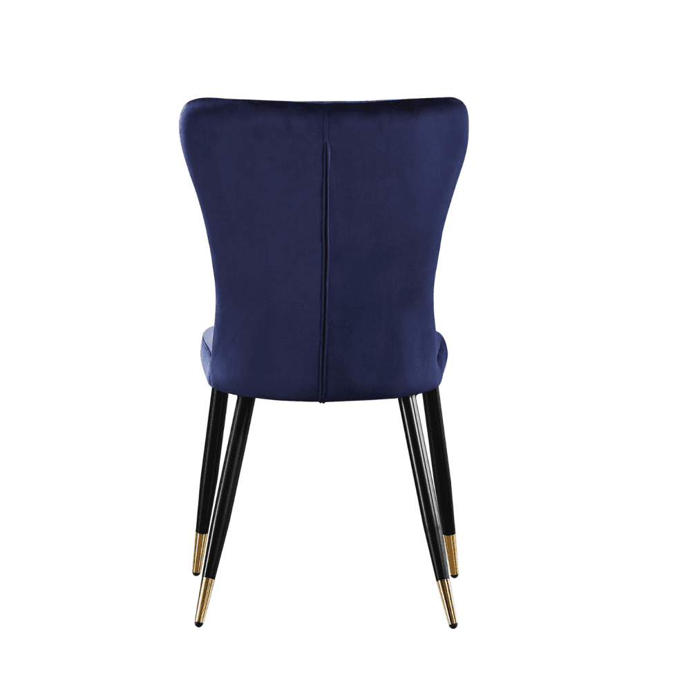 New York LUX Velvet Dining Chair with Metal Legs - Scandinavian Inspired PN Home