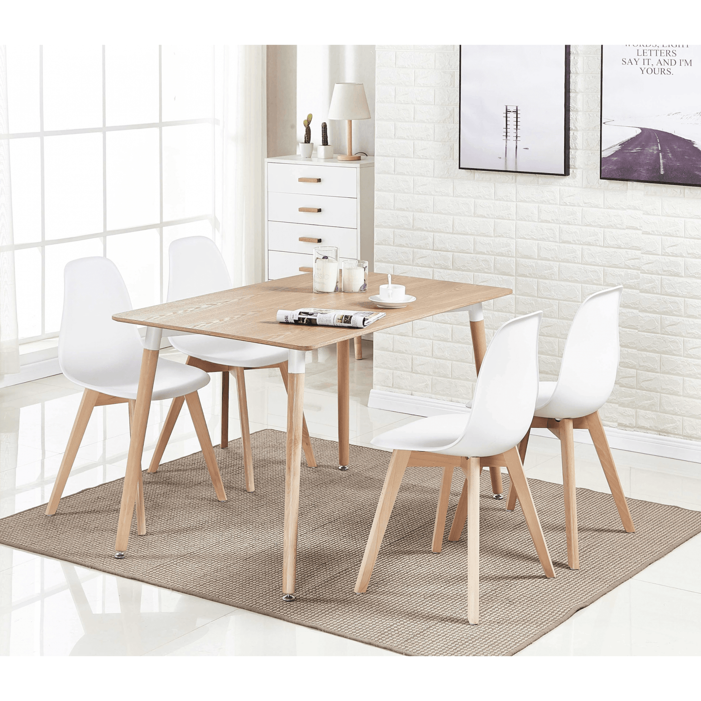 Halo 4 or 6 seating Dining Table PN Home
