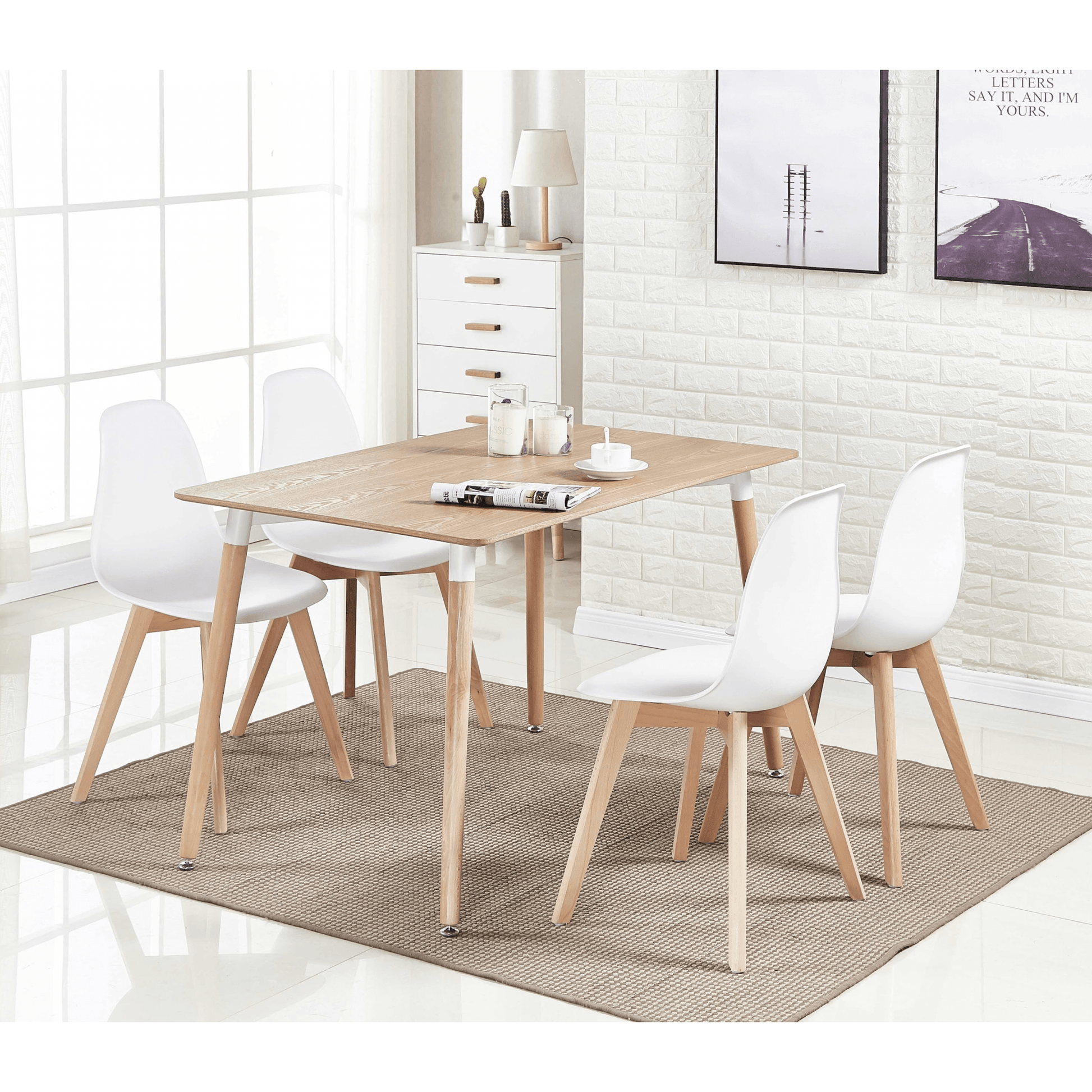 Halo 4 or 6 seating Dining Table PN Home