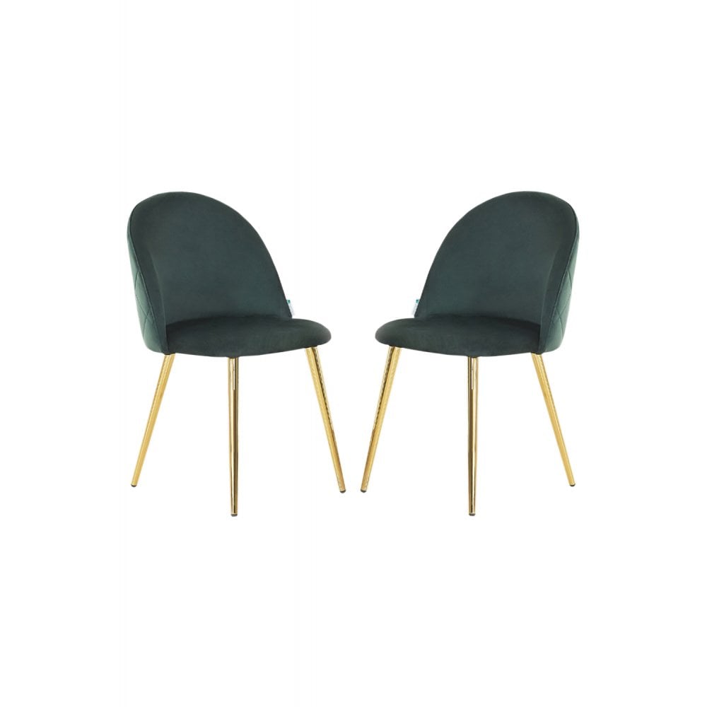 Lucia Velvet Dining Chair Set of 2 PN Home