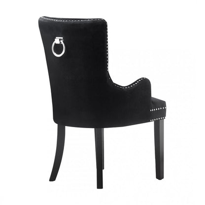 Windsor LUX Knocker Back Velvet Dining Chair w/ Armrests PN Home