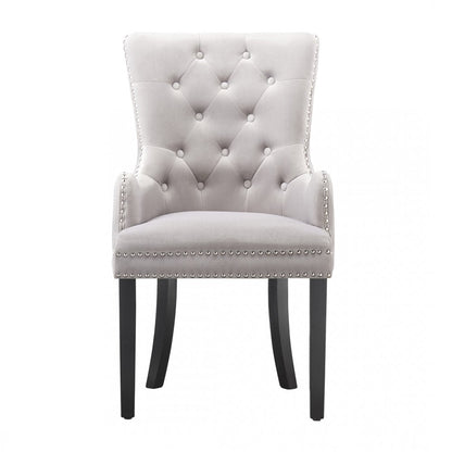 Windsor LUX Knocker Back Velvet Dining Chair w/ Armrests PN Home