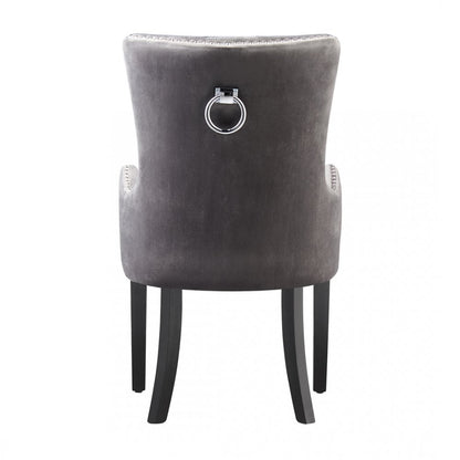 Windsor LUX Knocker Back Velvet Dining Chair w/ Armrests PN Home