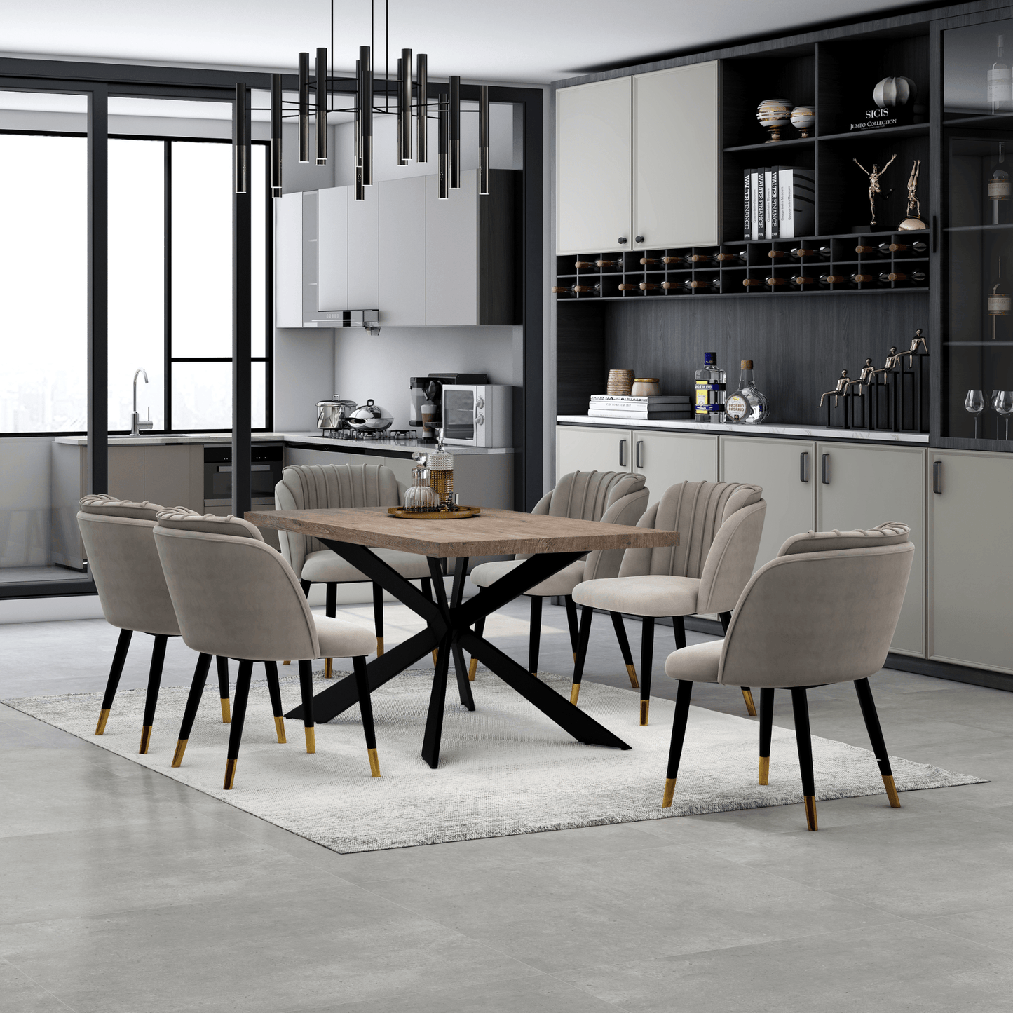 Milano velvet dining chair PN Home