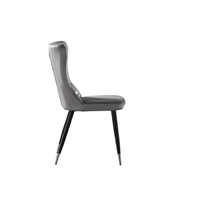 New York LUX Velvet Dining Chair with Metal Legs - Scandinavian Inspired PN Home