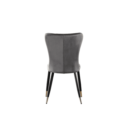 New York LUX Velvet Dining Chair with Metal Legs - Scandinavian Inspired PN Home