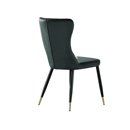 New York LUX Velvet Dining Chair with Metal Legs - Scandinavian Inspired PN Home