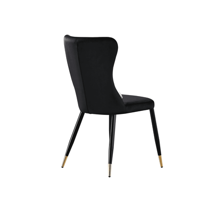New York LUX Velvet Dining Chair with Metal Legs - Scandinavian Inspired PN Home