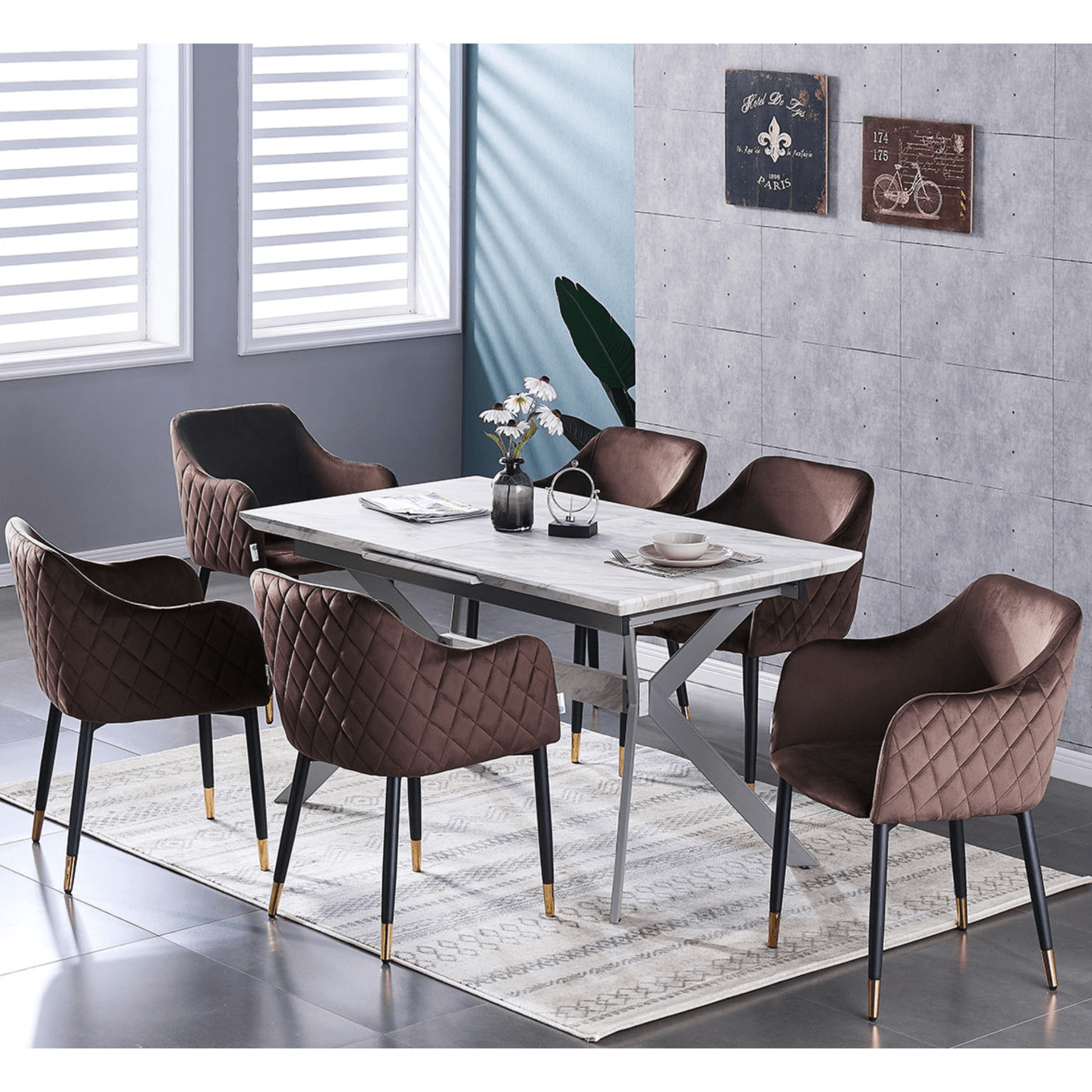 Verona LUX velvet dining chair PN Home