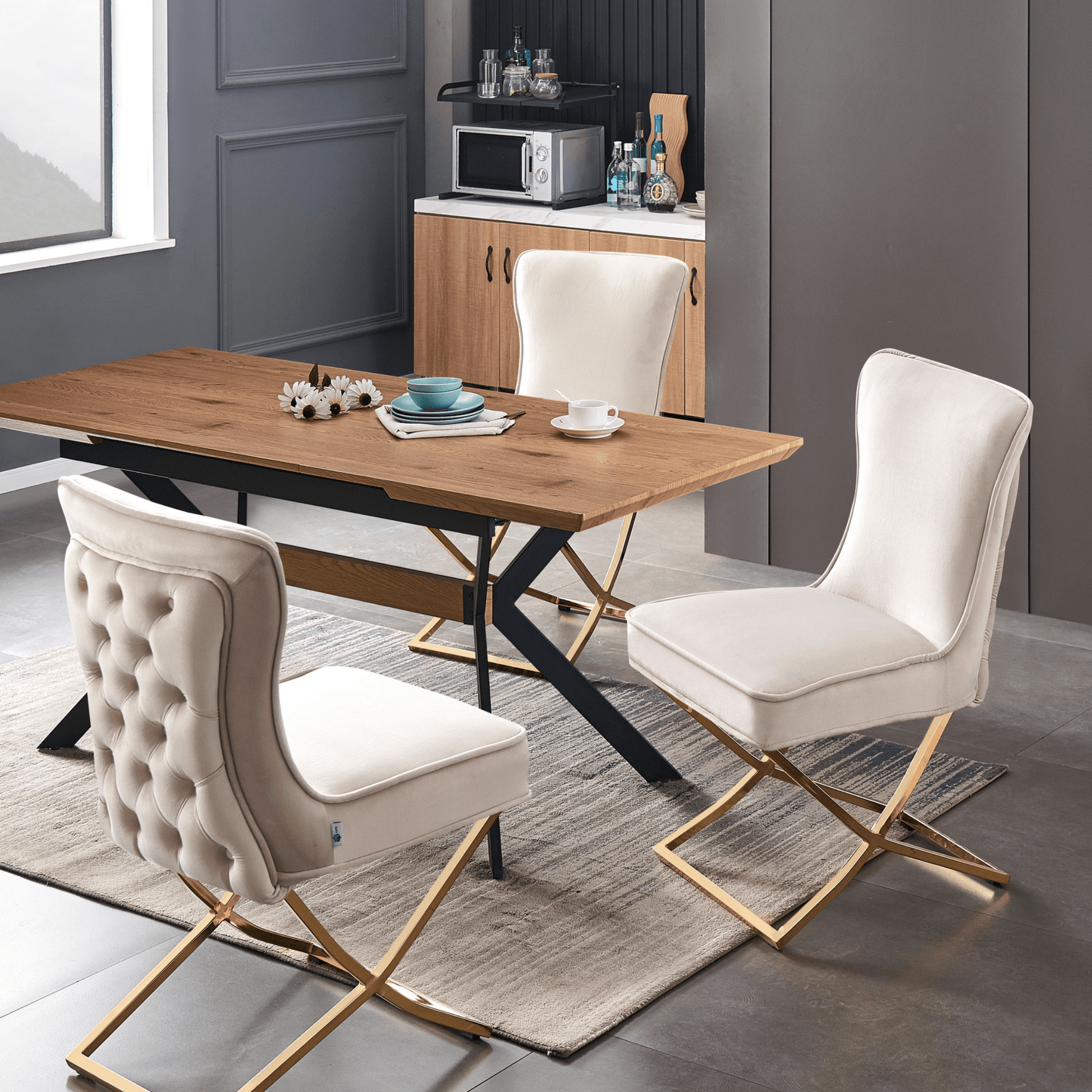 Trafalgar Velvet Dining Chair PN Home