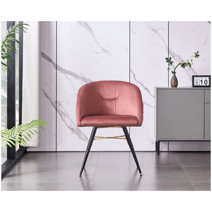 Vittorio LUX Velvet Dining Chair with Metal Legs - Perfect for Dining Room Living Room PN Home