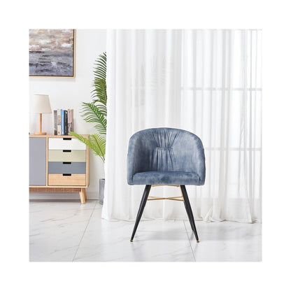 Vittorio LUX Velvet Dining Chair with Metal Legs - Perfect for Dining Room Living Room PN Home