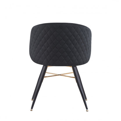 Vittorio LUX Velvet Dining Chair with Metal Legs - Perfect for Dining Room Living Room PN Home