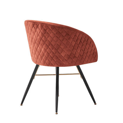 Vittorio LUX Velvet Dining Chair with Metal Legs - Perfect for Dining Room Living Room PN Home