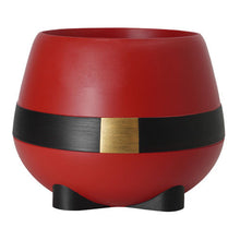 Red Santa character Christmas planter pot 24cm