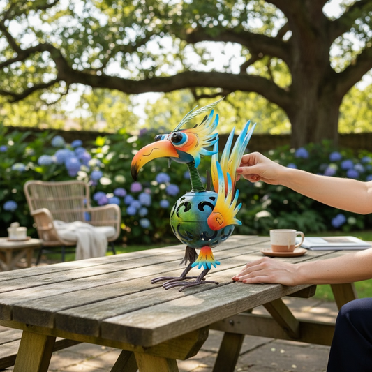 Hand Painted Feather Top Large wackybird