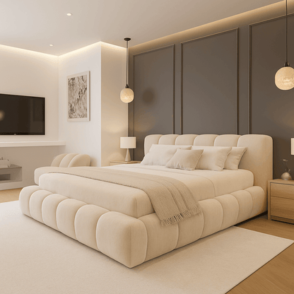 2025 Cloud Bed – Ultra Comfort Upholstered Bed Frame | Luxury Fabric Bed UK UK Beds Direct ltd