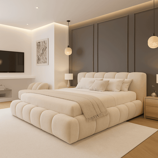 2025 Cloud Bed – Ultra Comfort Upholstered Bed Frame | Luxury Fabric Bed UK UK Beds Direct ltd