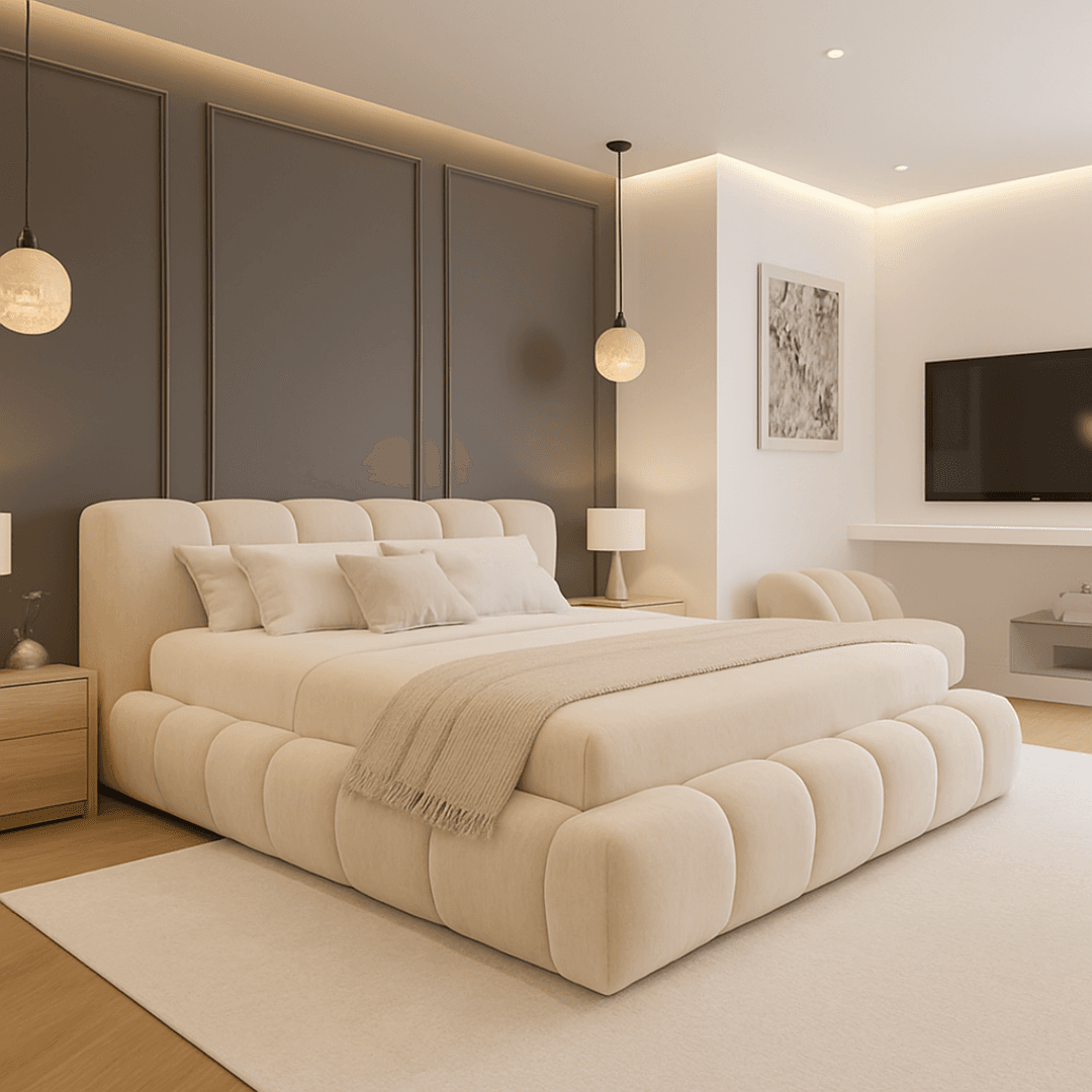 2025 Cloud Bed – Ultra Comfort Upholstered Bed Frame | Luxury Fabric Bed UK UK Beds Direct ltd