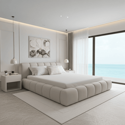 2025 Cloud Bed – Ultra Comfort Upholstered Bed Frame | Luxury Fabric Bed UK UK Beds Direct ltd
