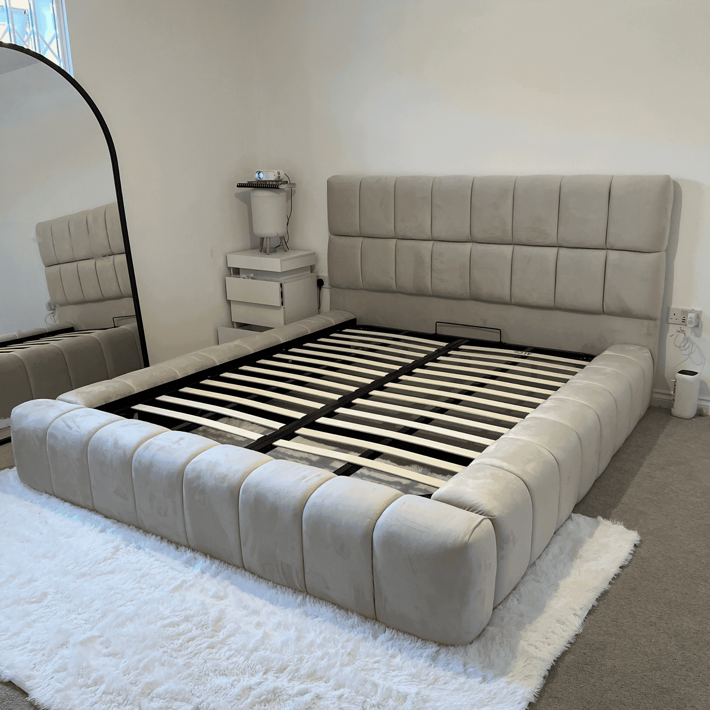 2025 Cube Ambassador Bed Frame – Bespoke Upholstered Bed UK Beds Direct ltd