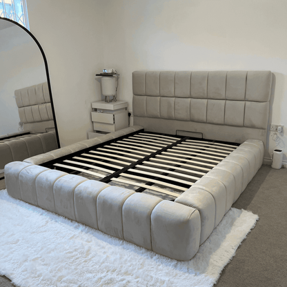 2025 Cube Ambassador Bed Frame – Bespoke Upholstered Bed UK Beds Direct ltd