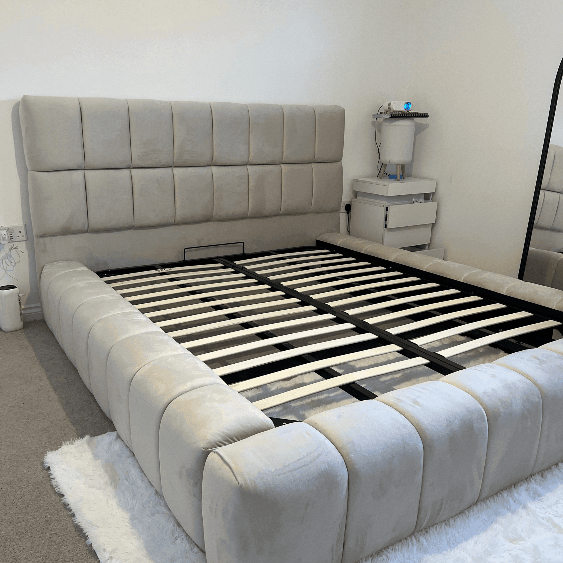 2025 Cube Ambassador Bed Frame – Bespoke Upholstered Bed UK Beds Direct ltd