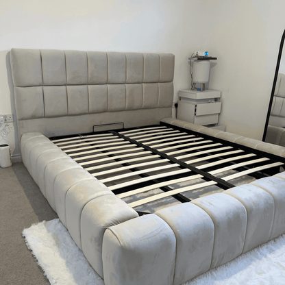 2025 Cube Ambassador Bed Frame – Bespoke Upholstered Bed UK Beds Direct ltd
